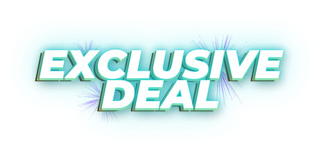 Exclusive Deal graphic text design image .png