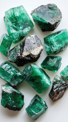 Radiant Emerald Crystals: Nature's Exquisite Gems