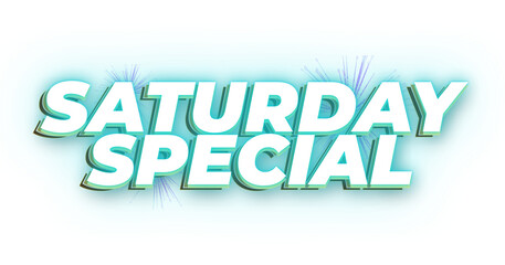 Saturday Special graphic text design image .png