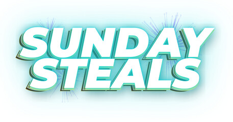 Sunday Steals graphic text design image .png