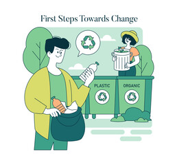 Earth Day. Flat Vector Illustration