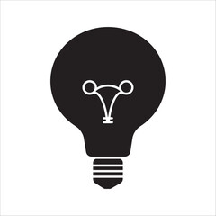 Lightbulb Icon Set. Bulb lamp icon, Lamp icons, Idea light bulb icon vector illustration. on white background