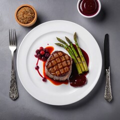 steak with vegetables
