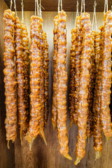 churchkhela, Turkish walnut sausage