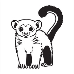 Nocturnal Kinkajou in Lush Rainforest Habitat