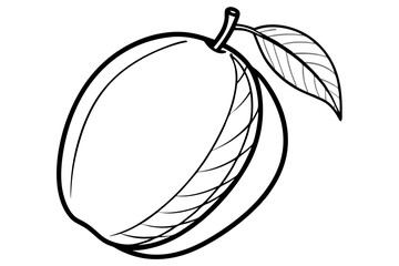 Minimalist Vector Line Art of Fruits | Black and White Fruit Illustration | Logo Icon Clipart Design