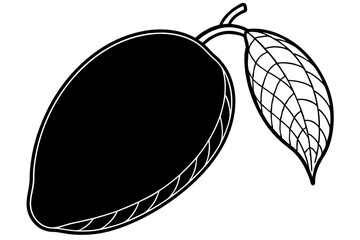 Minimalist Vector Line Art of Fruits | Black and White Fruit Illustration | Logo Icon Clipart Design