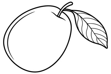 Minimalist Vector Line Art of Fruits | Black and White Fruit Illustration | Logo Icon Clipart Design