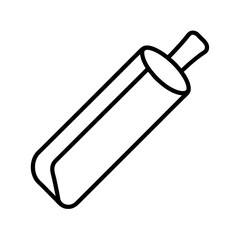 Butter Stick Outline Line Art Vector Sketch