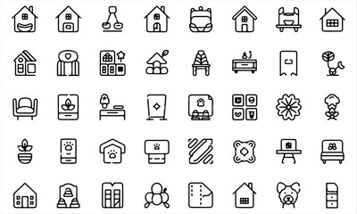 Family Day Icons Set | International Day of Families Line Art Collection, vector illustration.