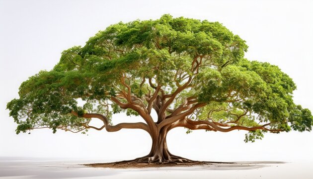isolated white background featuring a siamese rosewood tree
