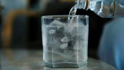 Clean water glass, healthy drinking water, drinking water, natural mineral water