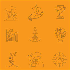 Fototapeta premium success icon set 