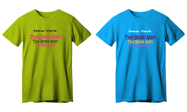 T-shirt Design. Green T Shirt Design.