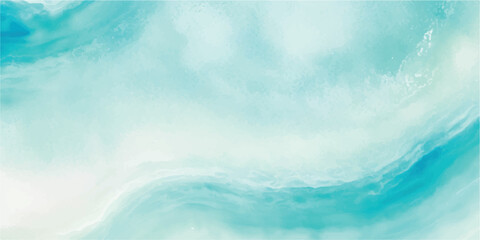A soothing ocean-inspired watercolor painting in gentle blue and green shades. Abstract and flowing, ideal for relaxing visuals and branding.

