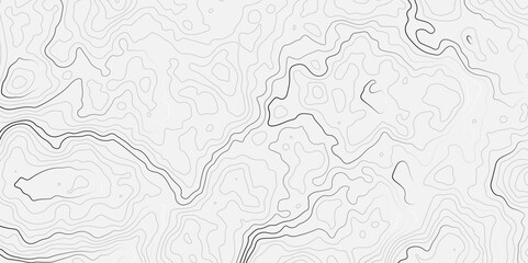  Modern design with White background with topographic wavy pattern design.paper texture Imitation of a geographical map shades.Topographic map background geographic line map with elevation assignments