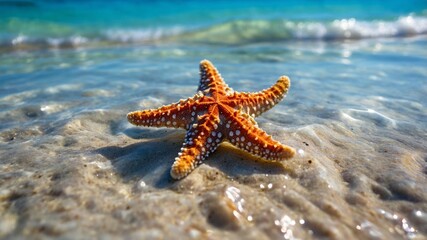starfish on the beach, Gnerative Ai