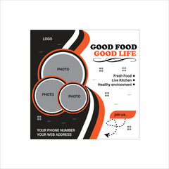 Fototapeta premium Modern social media post design