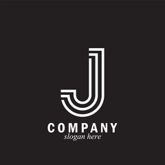 letter J simple and luxury logo symbol vector design template © darwis