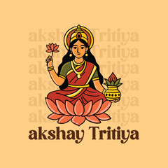 Akshay Tritiya Indian Festival Vector Illustration background template