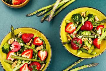 Asparagus Salad with Strawberries.
