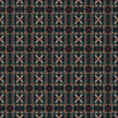 plaid pattern for textile design