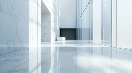 White Marble Texture Grandeur, Minimalist Stone Elegance for Widescreen Wallpaper
