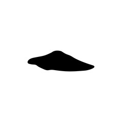 Dirt mound silhouette 