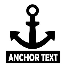 anchor text icon