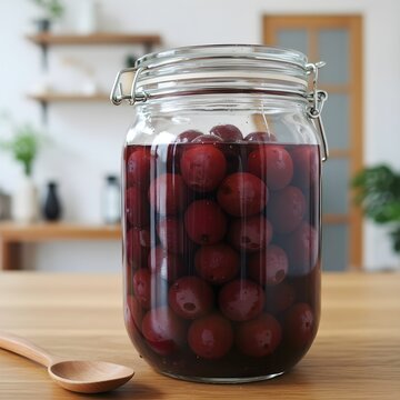 Traditional Korean preserved grape syrup with vibrant purple tones - Podo Cheong