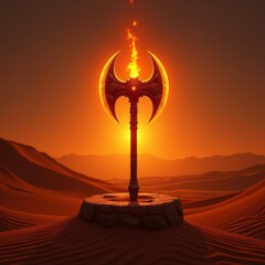 Desert Light Axe Art Image