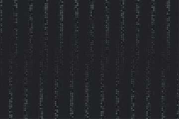 A stream of binary matrix code on the screen. numbers of the computer matrix.