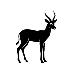 Fototapeta premium antelope vector silhouette