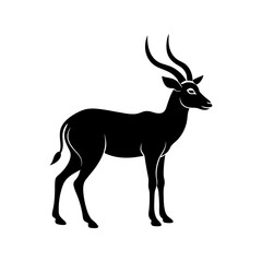 Obraz premium antelope vector silhouette