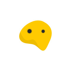 Holds for rock climbing wall gym. Flat style vector illustration.