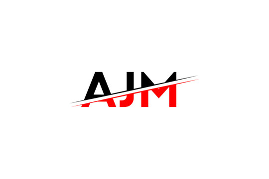 AJM Letter Initial Logo Design &ndash; Sleek Vector Illustration for Modern Branding & Professional Identity