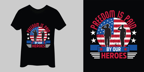 Memorial Day T-Shirt Design. The Best T-Shirt Design In Memorial Day Us. vector file