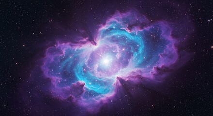 Nebula in Space with Vibrant Colors
