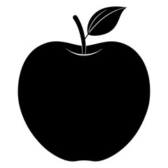 Food apple silhouette vector illustrator