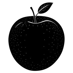 Food apple silhouette vector illustrator