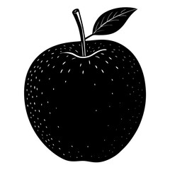 Food apple silhouette vector illustrator