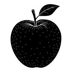 Food apple silhouette vector illustrator
