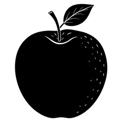 Food apple silhouette vector illustrator