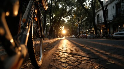 Urban bicycle commuting enhancing infrastructure for eco-friendly travel
