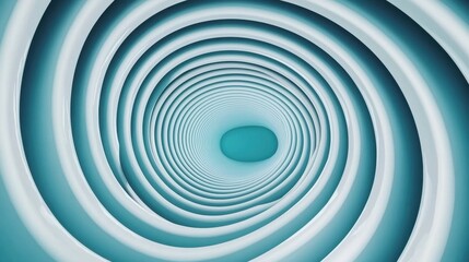 Obraz premium Abstract Swirling Pattern with Soft Blue and White Circular Lines