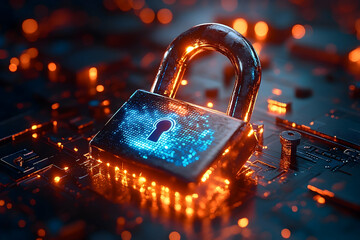 Digital lock on circuit board