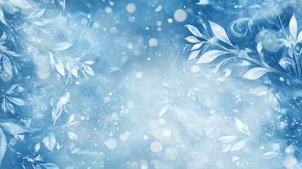 Ethereal winter wonderland frozen landscape digital art snowy atmosphere aerial perspective serenity and beauty