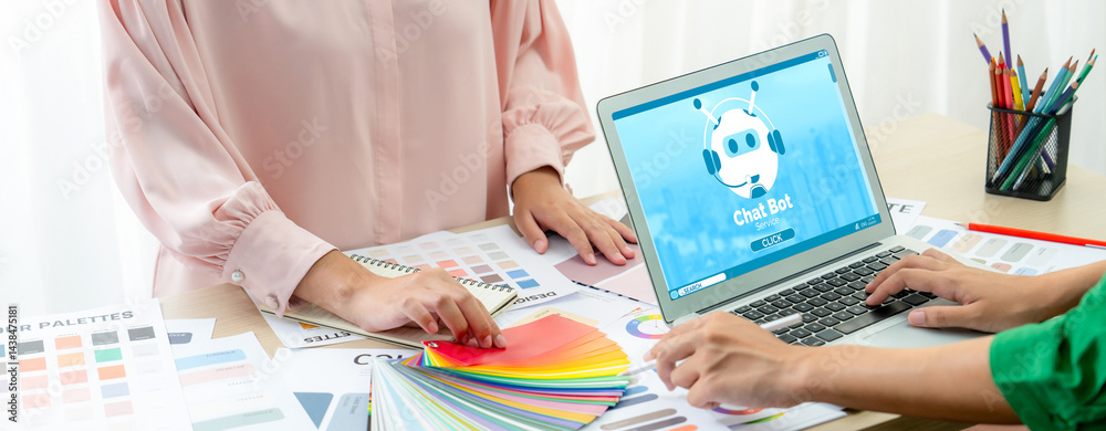 Poster chatbot software application for brisk online business that automatically reply to customer question
