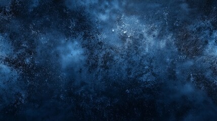 Fototapeta premium Deep Blue Abstract Texture Cosmic Nebula Background