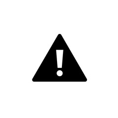 Warning triangle icon with exclamation mark